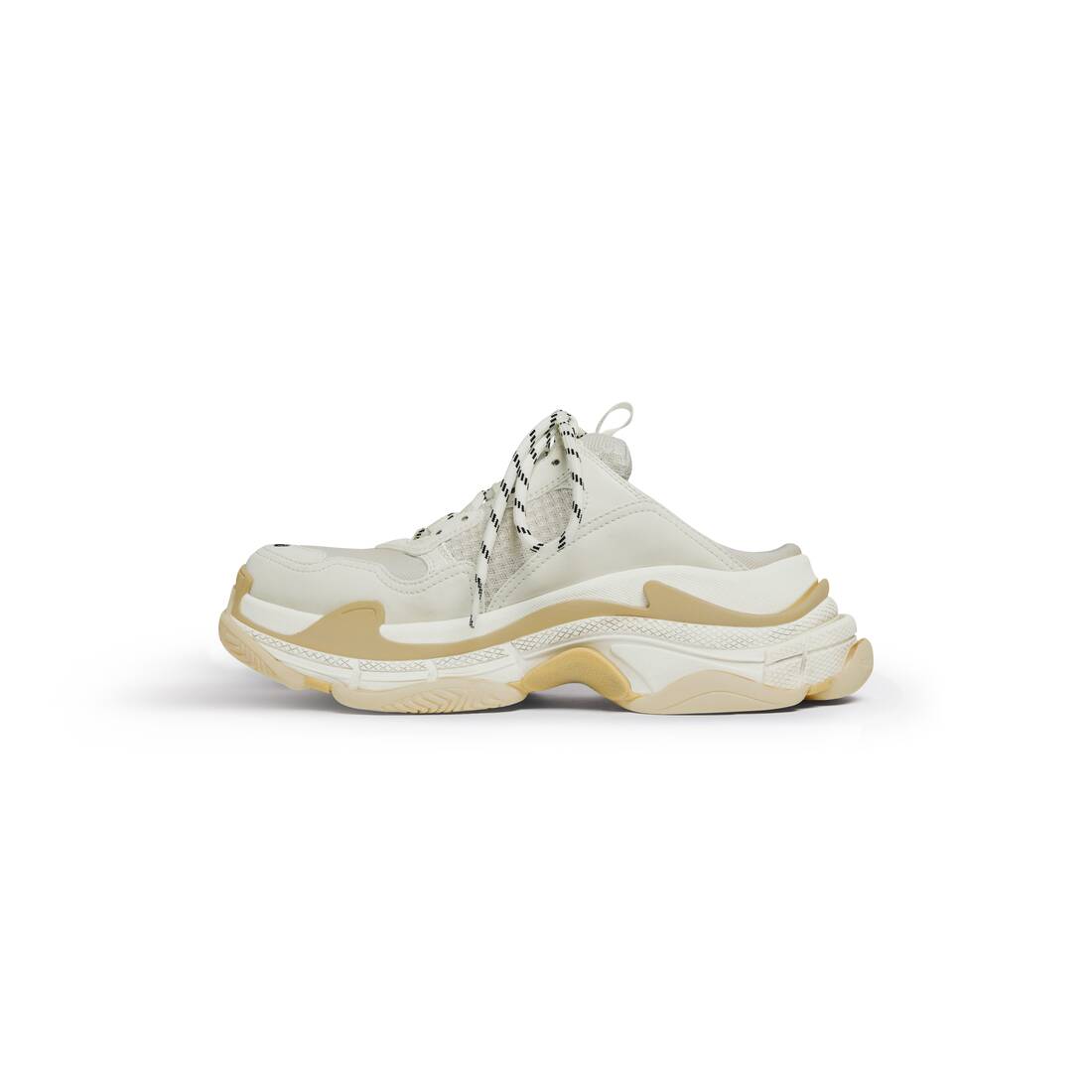 Men’s Triple S Mule in White - Image 4